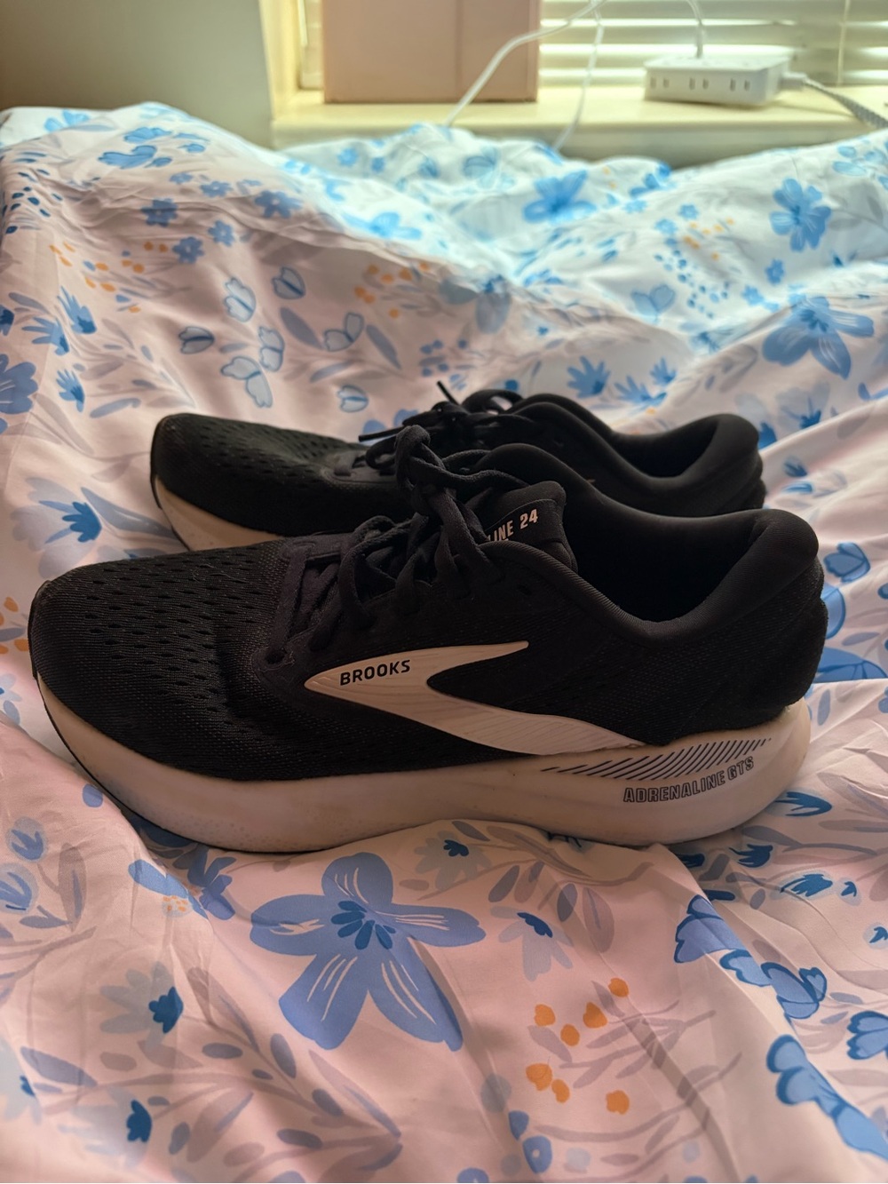 Brooks Black and White Women's Adrenaline GTS Running Shoes